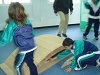 El pont s'aguanta per les peces de forma trapezoïdal